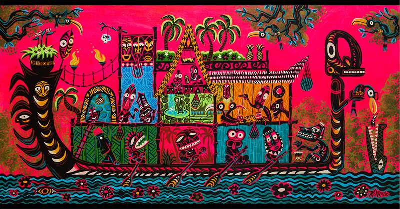 "The Tease" Acrylic painting "The Tease" by Kenneth M Ruzic