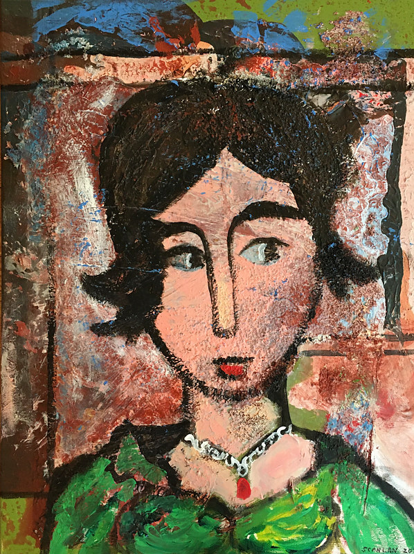 That Girl (Marlo Thomas) Acrylic painting That Girl (Marlo Thomas) by Bernard Scanlan