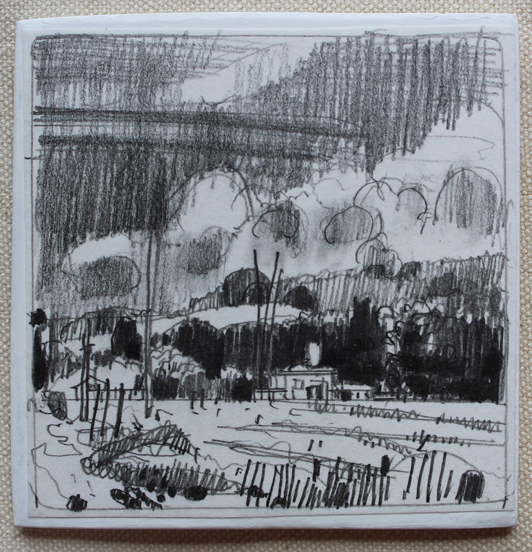 June Haze, Station Drawing June Haze, Station by Harry Stooshinoff