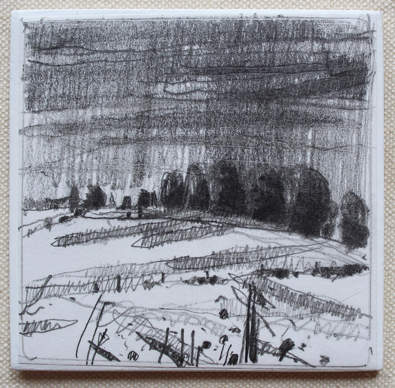 Waiting Drawing Waiting by Harry Stooshinoff