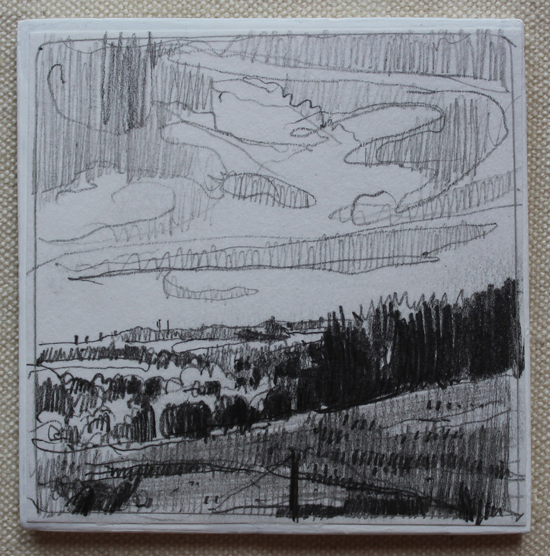 Don's Hills Drawing Don's Hills by Harry Stooshinoff