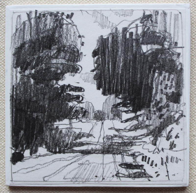 Shadow Road Drawing Shadow Road by Harry Stooshinoff