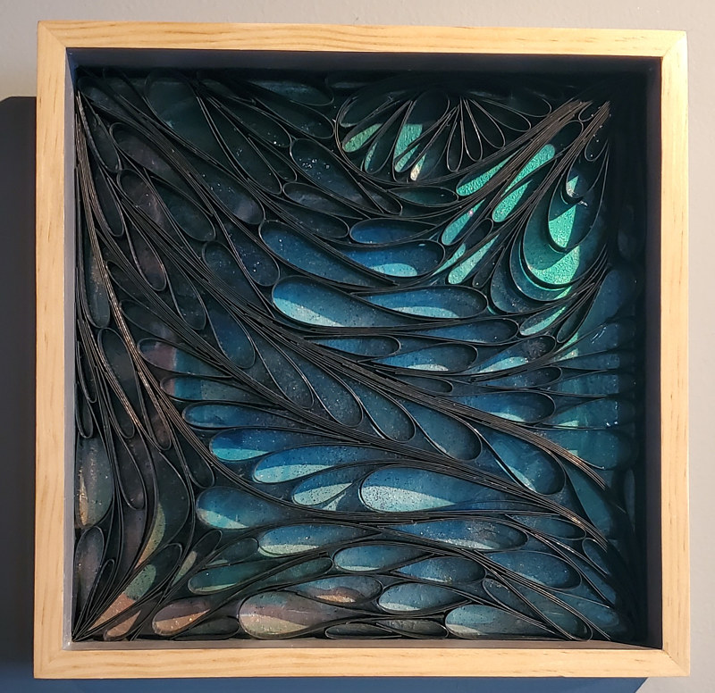 dragon scales 10 Acrylic painting dragon scales 10 by Jacqueline Bell Johnson