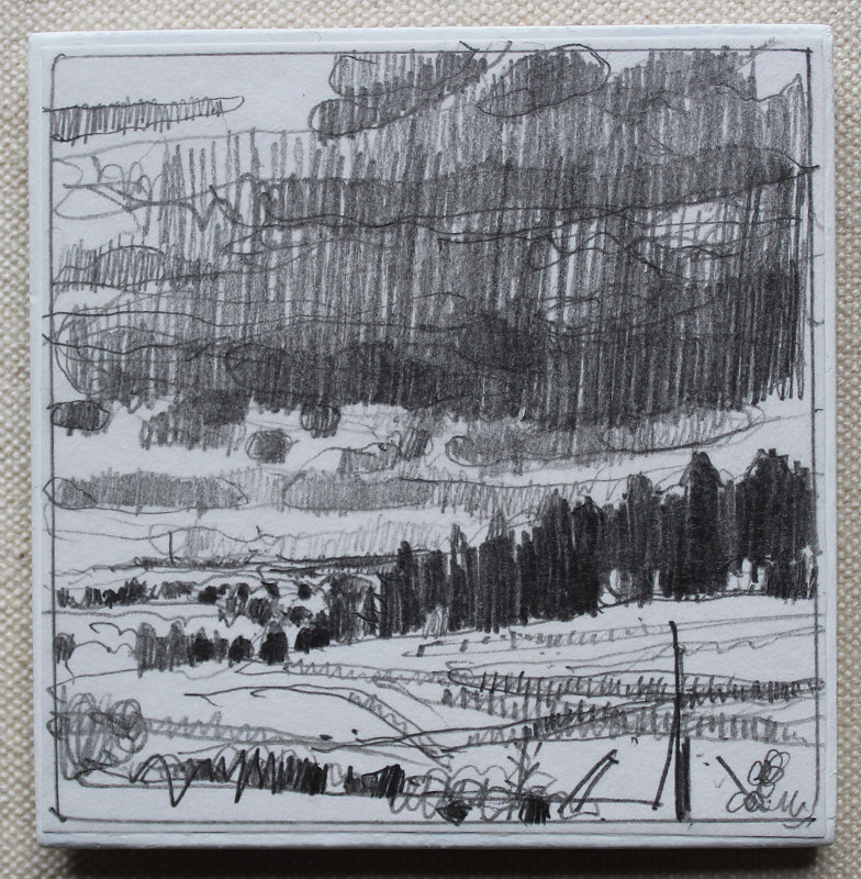 Southward, November 1 Drawing Southward, November 1 by Harry Stooshinoff