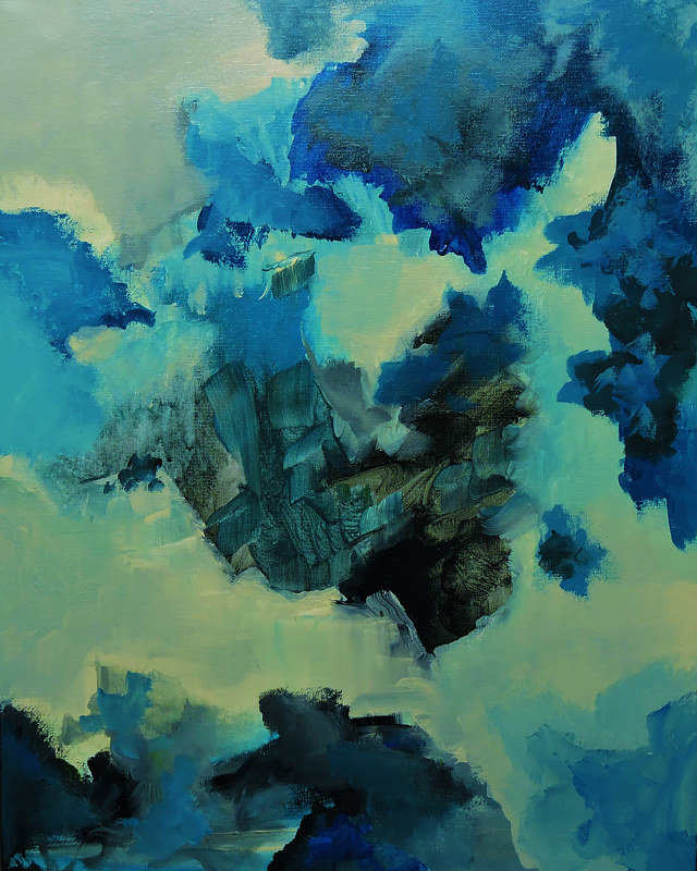 4.-Was $300 "Different Clouds". Acrylic painting 4.-Was $300 "Different Clouds". by Svetlana Barker