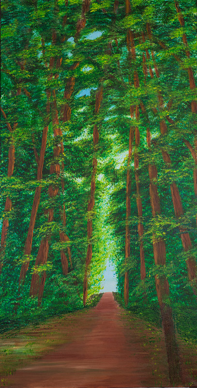 Forest Grandeur Acrylic painting Forest Grandeur by Denise Gracias