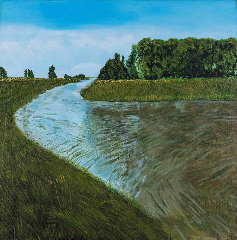Still Waters Acrylic painting Still Waters by Denise Gracias