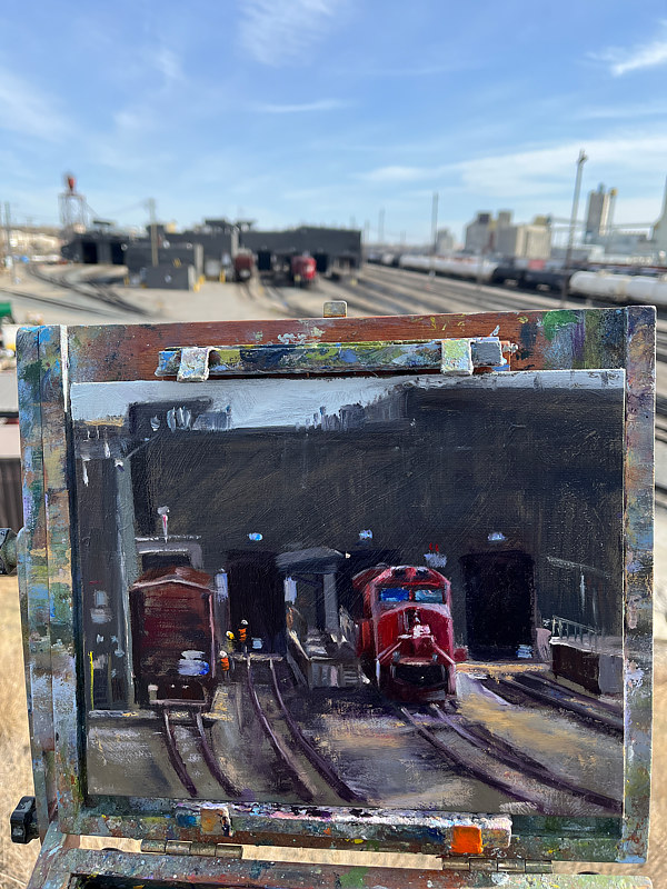 "Inspection Time" Oil painting "Inspection Time" by James Lutzko