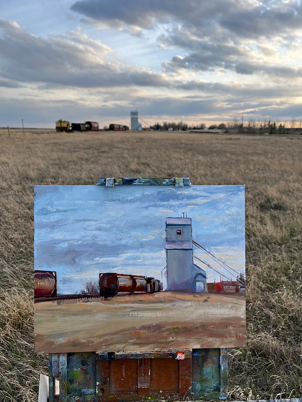 "Mossleigh Elevator & Tanker Cars" Photography "Mossleigh Elevator & Tanker Cars" by James Lutzko