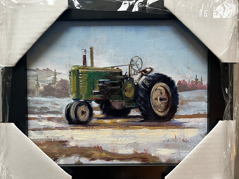"Waiting For Green" Oil painting "Waiting For Green" by James Lutzko