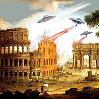 Alien Invasion of Colosseum //images.artistrunwebsite.com/gallery/img_3469071664099452_large.jpg?1664102603