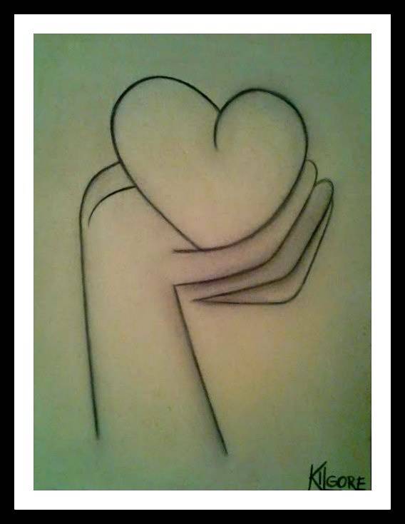 Return to: LINE INTERPRETATIONS - selected works HEART IN HAND - 2012 by Michael Kilgore