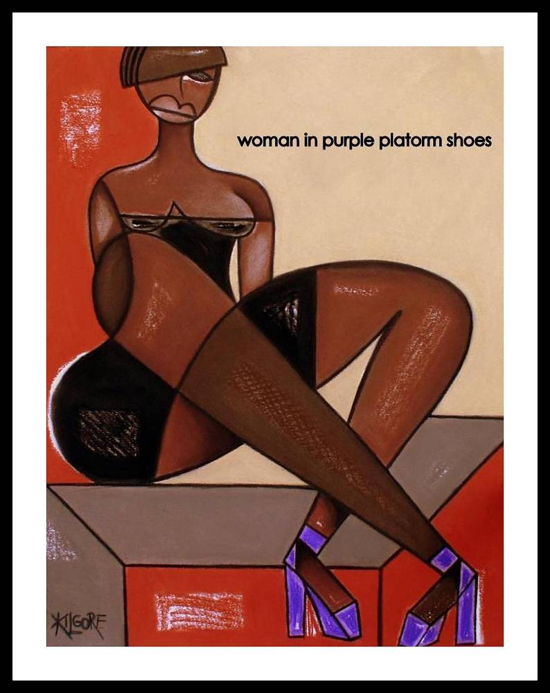 Return to: Surrealim/Cubism in the (Abstract) - selected works woman in purple platform shoes - 2011 by Michael Kilgore