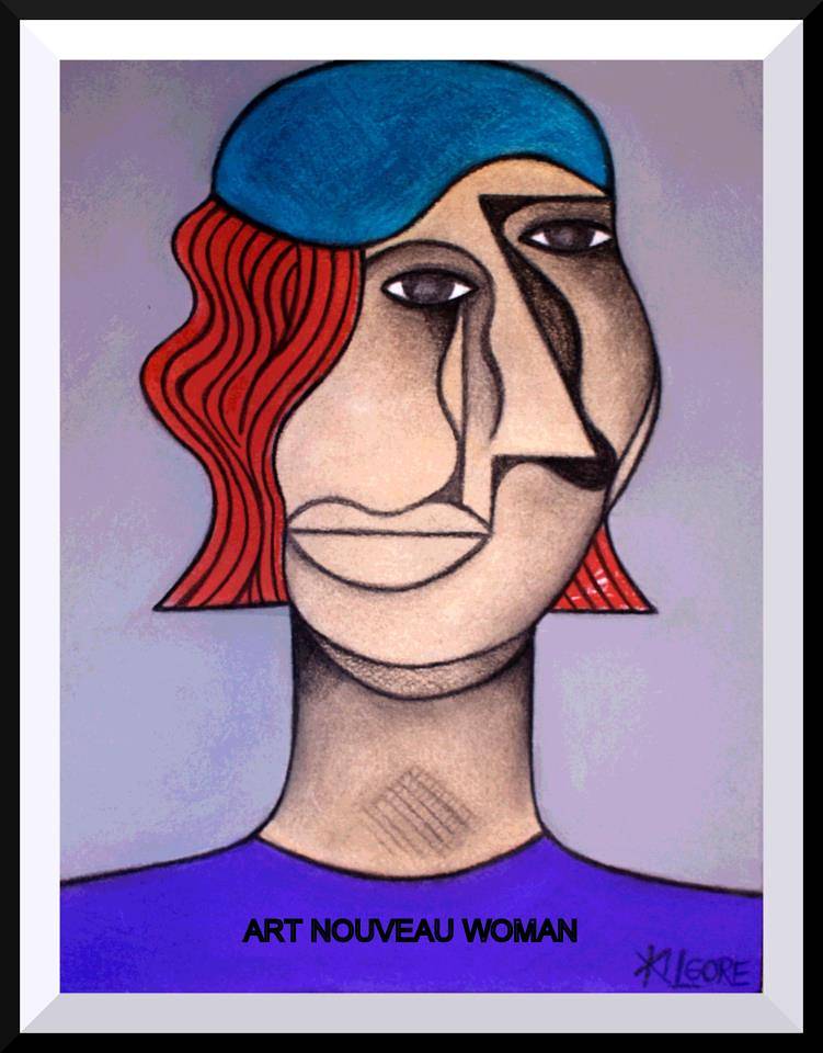 Return to: Surrealim/Cubism in the (Abstract) - selected works ART NOUVEAU WOMAN - 2011 by Michael Kilgore