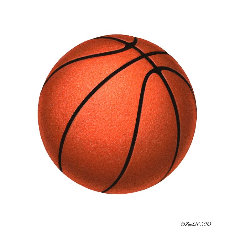 Basketball Print Basketball by Sue Ellen Brown
