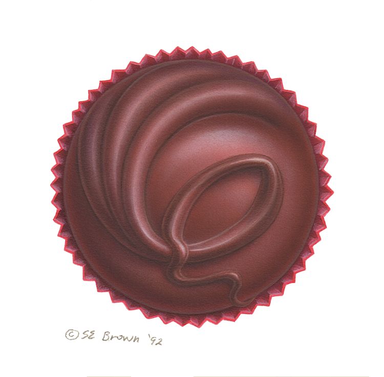 Chocolate Cream Print Chocolate Cream by Sue Ellen Brown