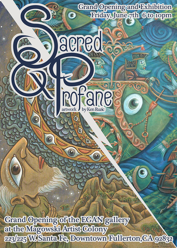 "Sacred and Profane" Opening June 7th-Closing Reception June 22nd Painting "Sacred and Profane" Opening June 7th-Closing Reception June 22nd by Kenneth M Ruzic
