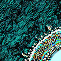 Etched Teal Jewel Mohawk Sun //images.artistrunwebsite.com/gallery/img_548961371813276_large.jpg?1425019164