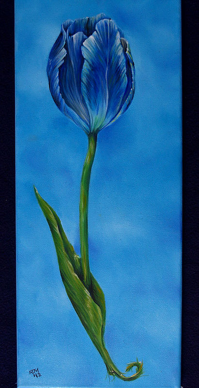 Blutulip Oil painting Blutulip by Richard Mountford