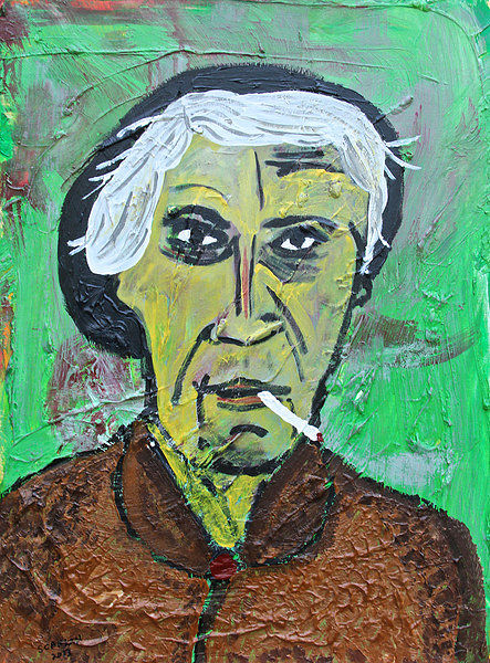 Wife of a Mill Worker, Southside, Pittsburgh, 1981 Acrylic painting Wife of a Mill Worker, Southside, Pittsburgh, 1981 by Bernard Scanlan