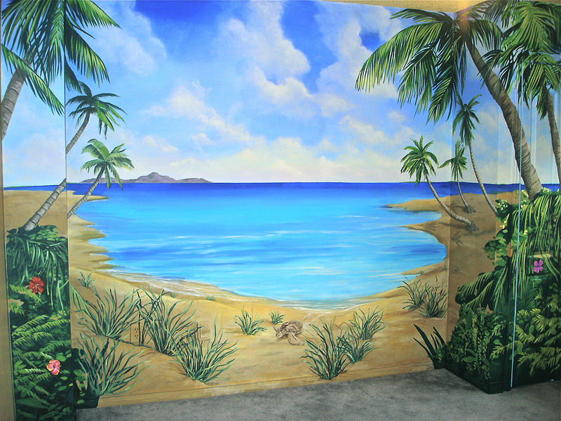 How To Paint A Beach Mural On A Wall How To Paint A Beach Mural On A Wall