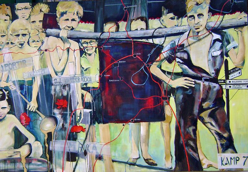 Kamp7-Ambarawa Painting Kamp7-Ambarawa by Yvonne Vander Kooi