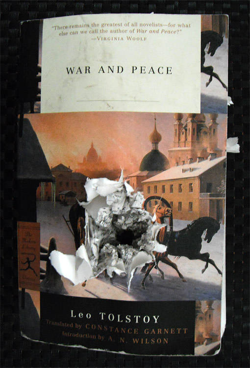 Return to: 2011 - Creative Abuse Mixed-media artwork War & Peace by Emma Lehto