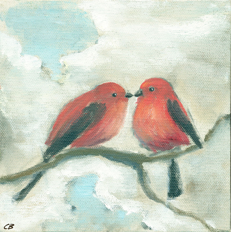 Love Birds C019 Print Love Birds C019 by Cody Blomberg