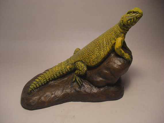 Yellow Saharan Uromastyx sculpture Painting Yellow Saharan Uromastyx sculpture by Jason Shanaman