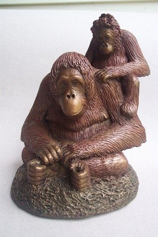 Princess and Pan Orangutan sculpture Painting Princess and Pan Orangutan sculpture by Jason Shanaman