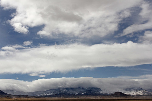A photograph of an expansive cloudscape