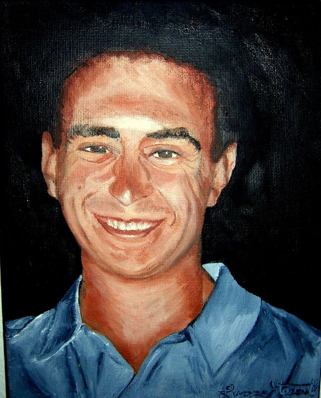 Oil painting Joe Stewart  by Lynne Stewart