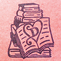 Book-Themed Wedding Stamp for making invitations :-) by Rose Williams