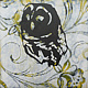 Acrylic painting Owl #2 Yellow (on wood panel) by Catherine Bourassa-Hébert