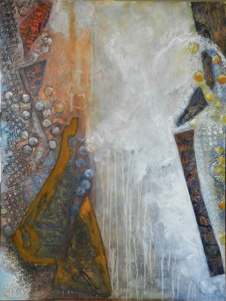 Mixed-media artwork Consequences by Karen Holland