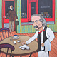 Acrylic painting Albert&#039;s Dirty Little Secret by Rick Gillis