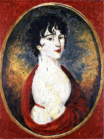 Medallion with Miniature Portrait of Countess Giulietta Guicciardi (2004)   by Maria Z Madacky