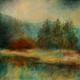 Oil painting Reflection of Reflection by Libuse Labik