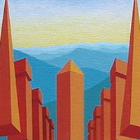 Acrylic painting New Painting.   &quot;Levitation&quot; by Jon Harris