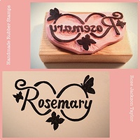 We&#039;re going global... This rubber stamp is off to a client in France :-) by Rose Williams