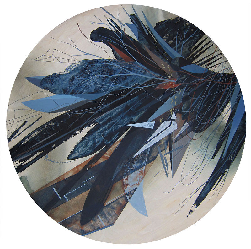 Acrylic painting Accumulation II by Robert Porazinski