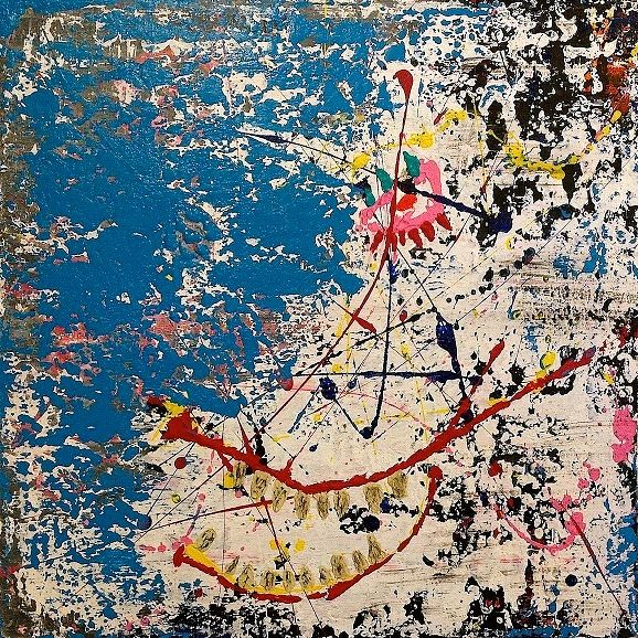 Acrylic painting Portrait #3 by Jeffrey Newman
