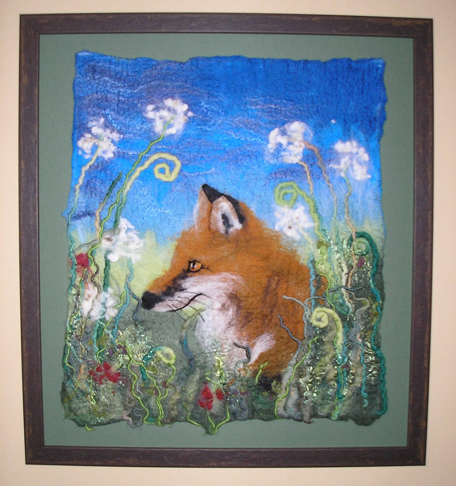 Fox Portrait by Valerie Johnson
