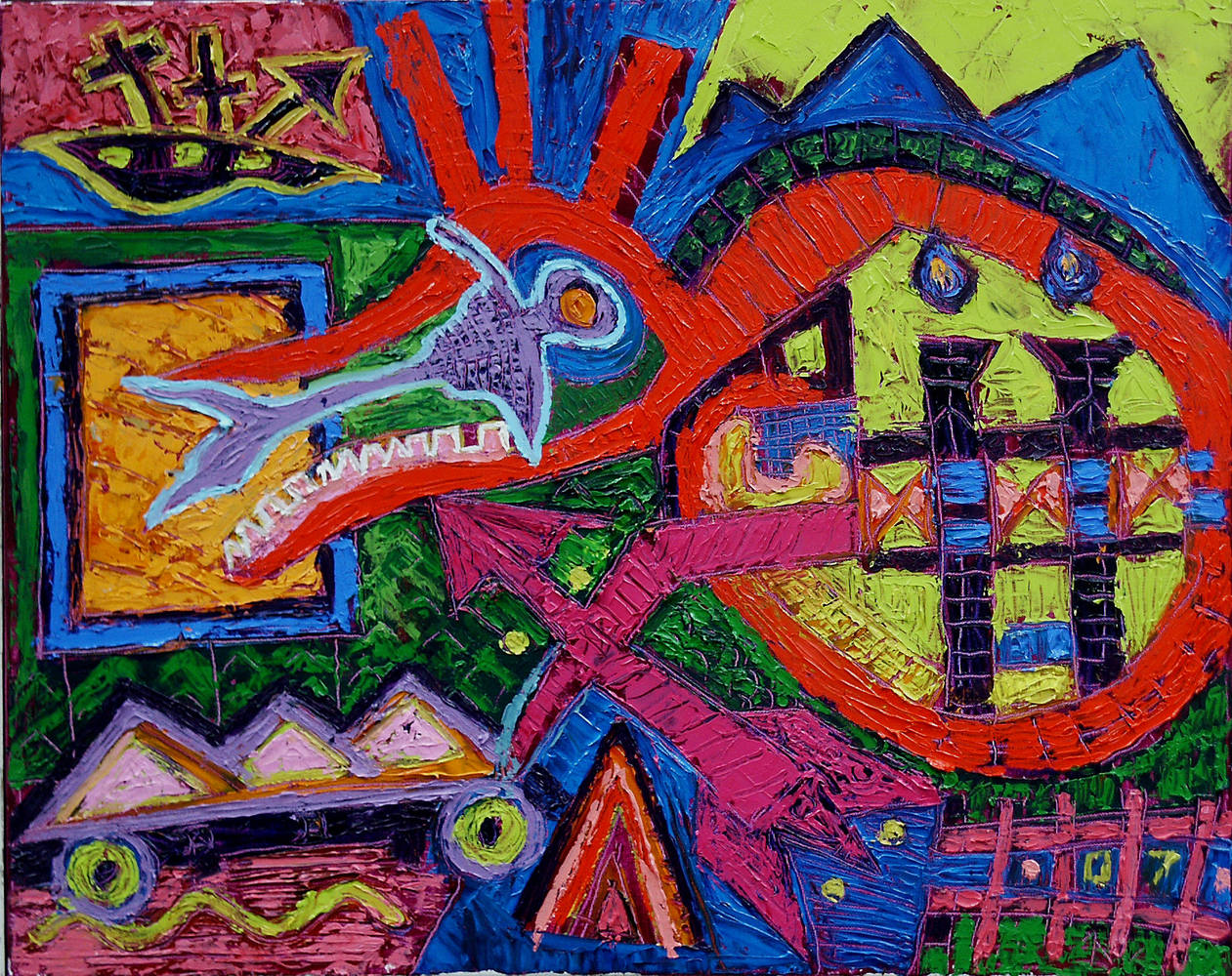 Dragon 2007 24x30 by Jeffrey Fine