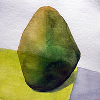 Watercolor A Tree Grows in Richmond by Edith Dora Rey
