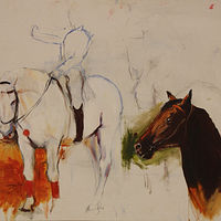 Oil painting Horse dreams by Madeline Shea