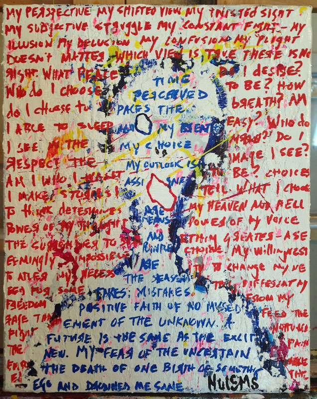 Acrylic painting point of view by Jeffrey Newman