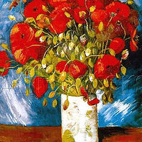 poppy-flowers d&#039;apres Van-Gogh by Carmen Estrada