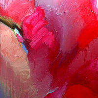 Red cloud - Oil on canvas - 137 x 122cm by Jude Hotchkiss