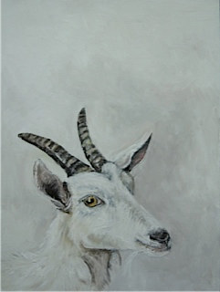 Oil painting Ezra by Katherine Bennett